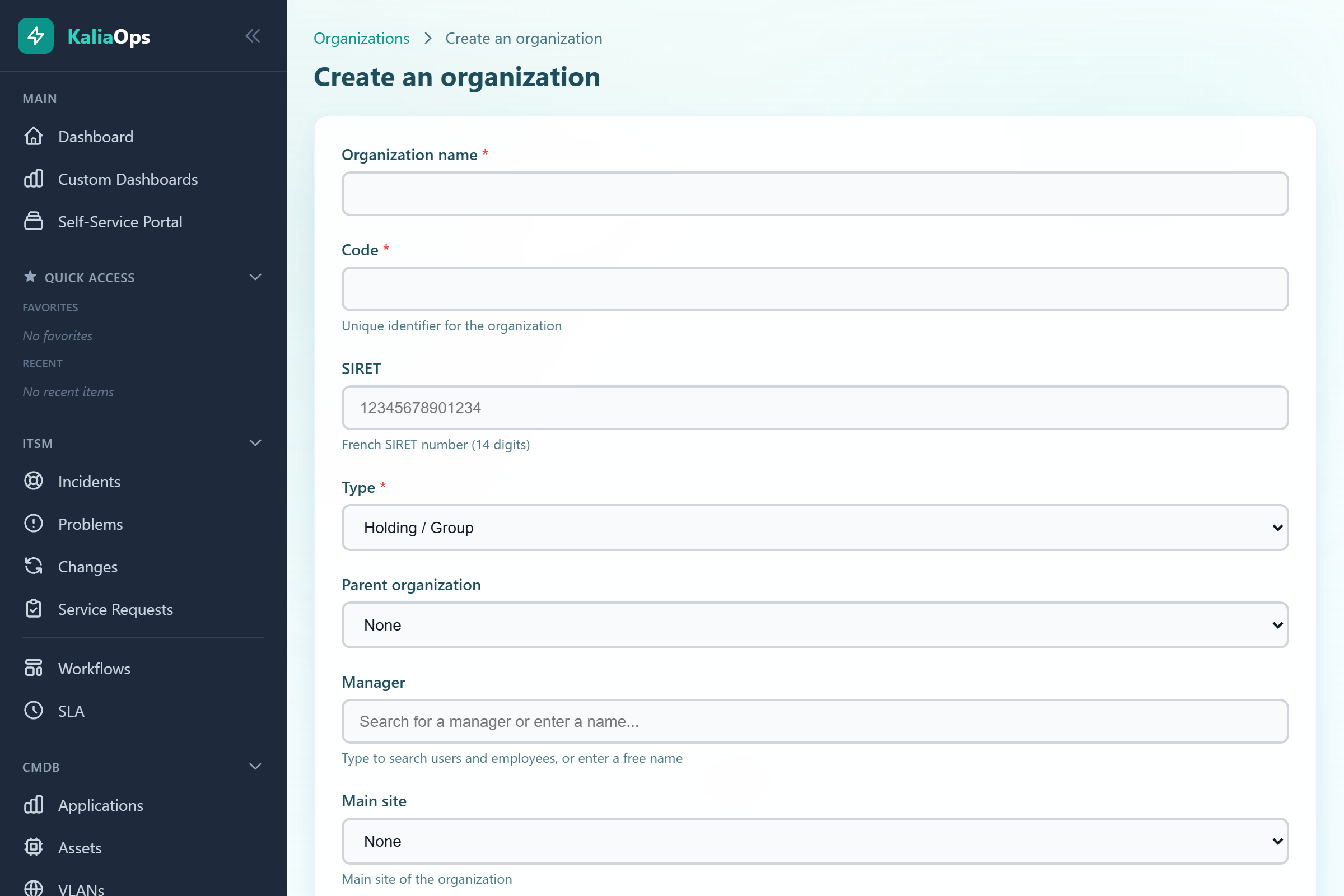 Organizational Structure