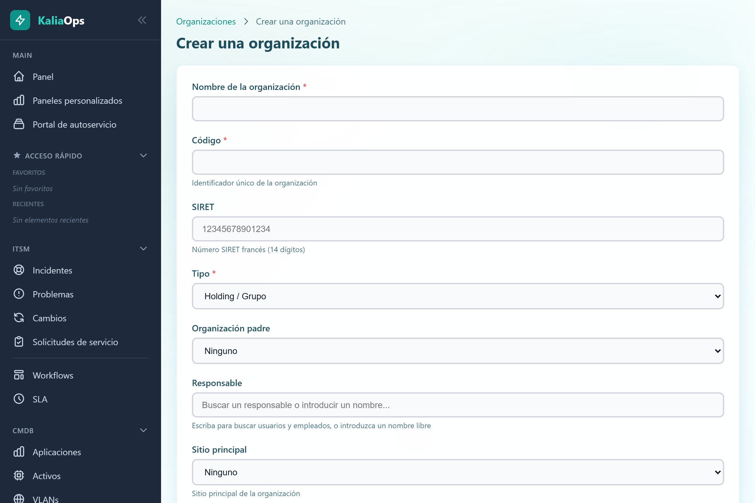 Estructura organizacional
