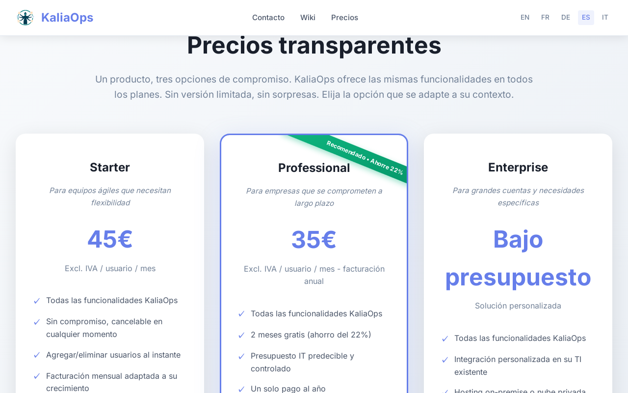 Acceda al calculador de precios